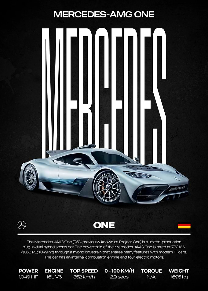 Mercedes-AMG One Car Poster