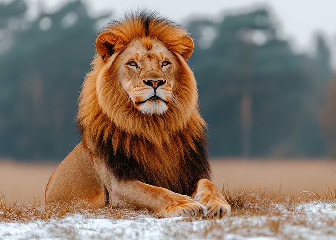 Majestic Lion Portrait