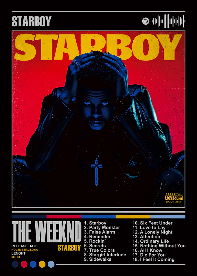 The Weeknd - Starboy Album Cover
