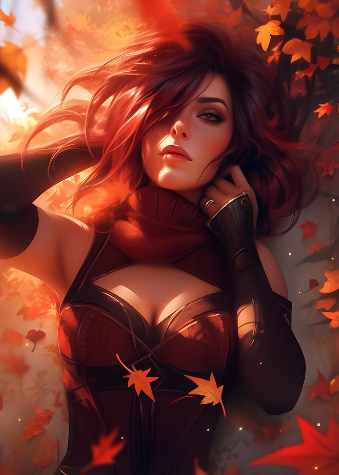 Autumn Portrait of a Woman