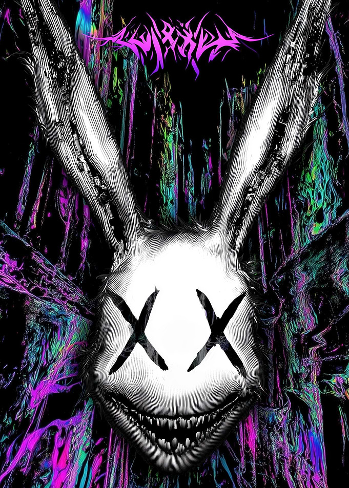 Creepy Psychedelic Bunny