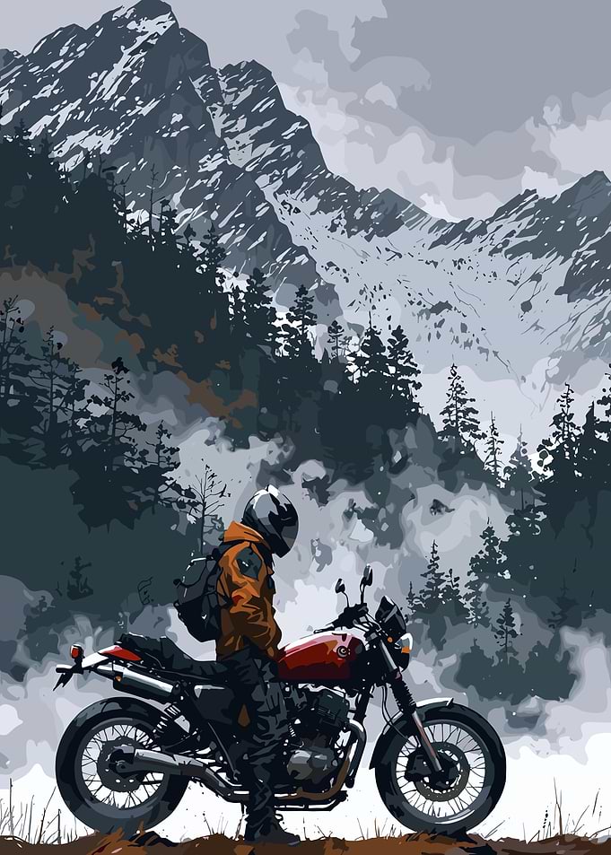 Motorcycle Adventure in the Mountains