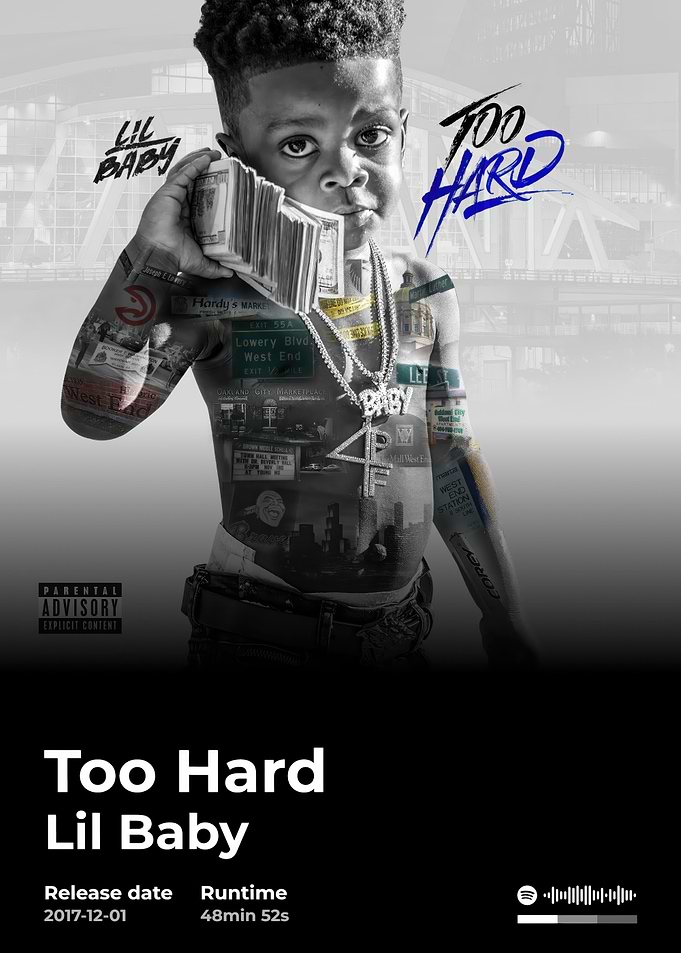 Lil Baby - Too Hard Album Cover