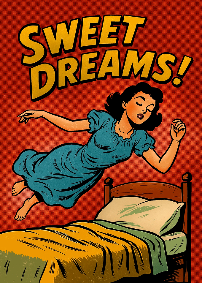 Sweet Dreams Comic Book Illustration