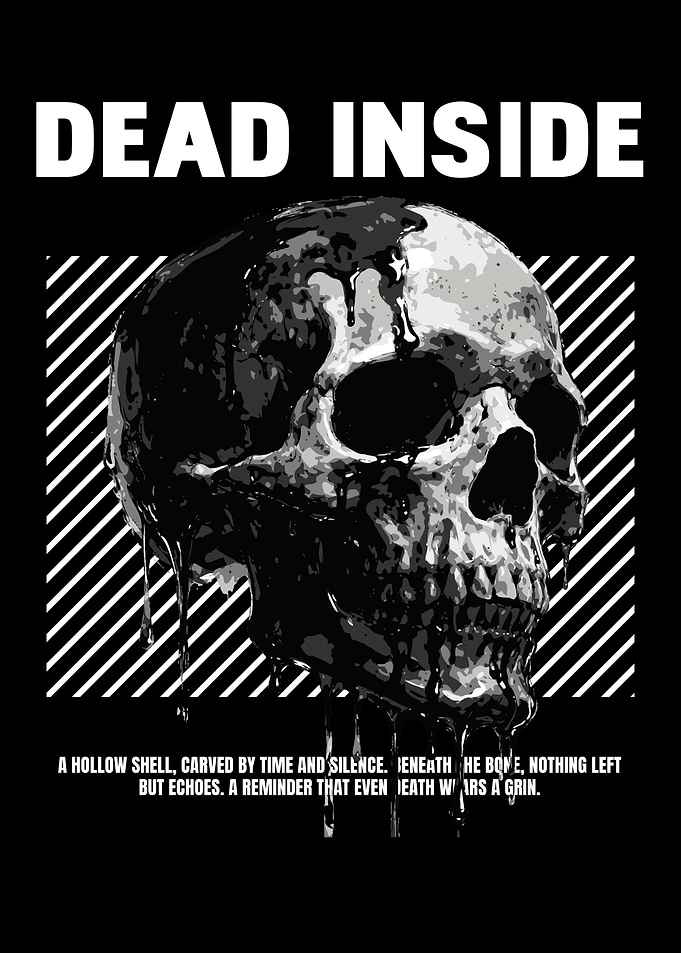 Dead Inside Skull Graphic