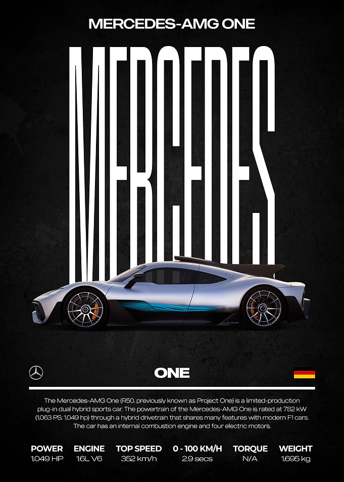 Mercedes-AMG One Car Poster