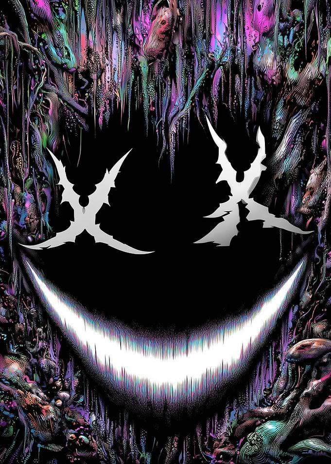 Abstract Psychedelic Face