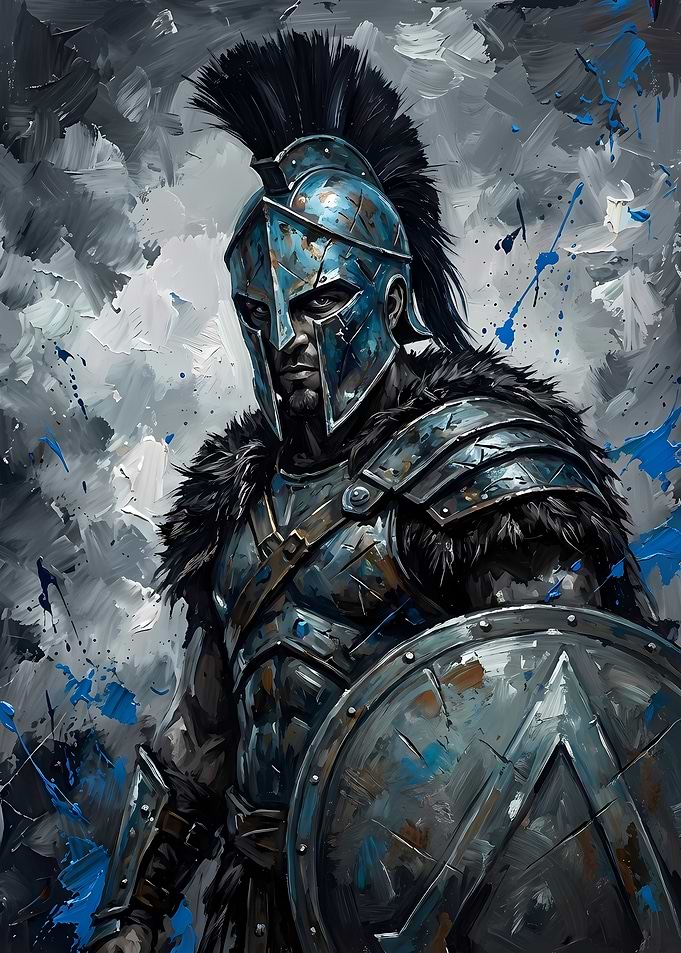 Spartan Warrior Painting