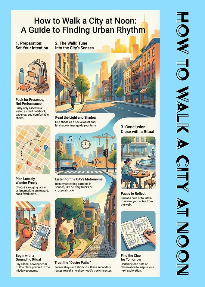 How to Walk a City at Noon