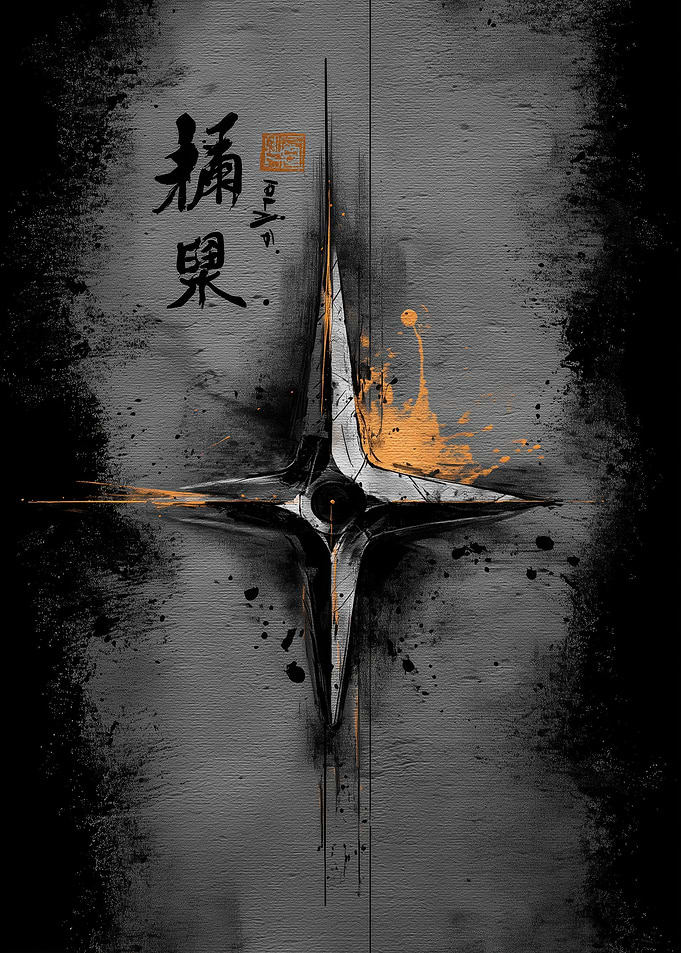 Ukiyo Minimalism Shuriken