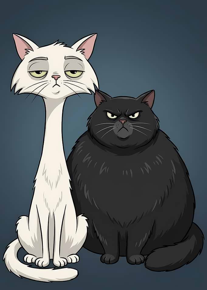 Cartoon Cats with Attitude