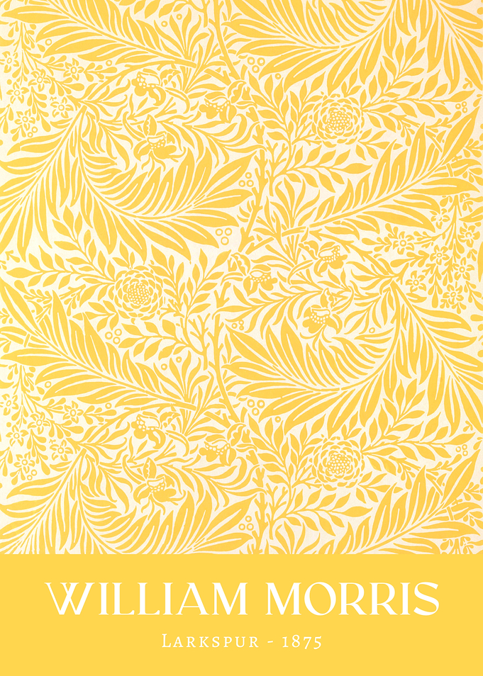 William Morris Larkspur Yellow 1875