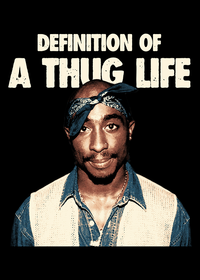 Tupac Shakur 'Thug Life' Portrait