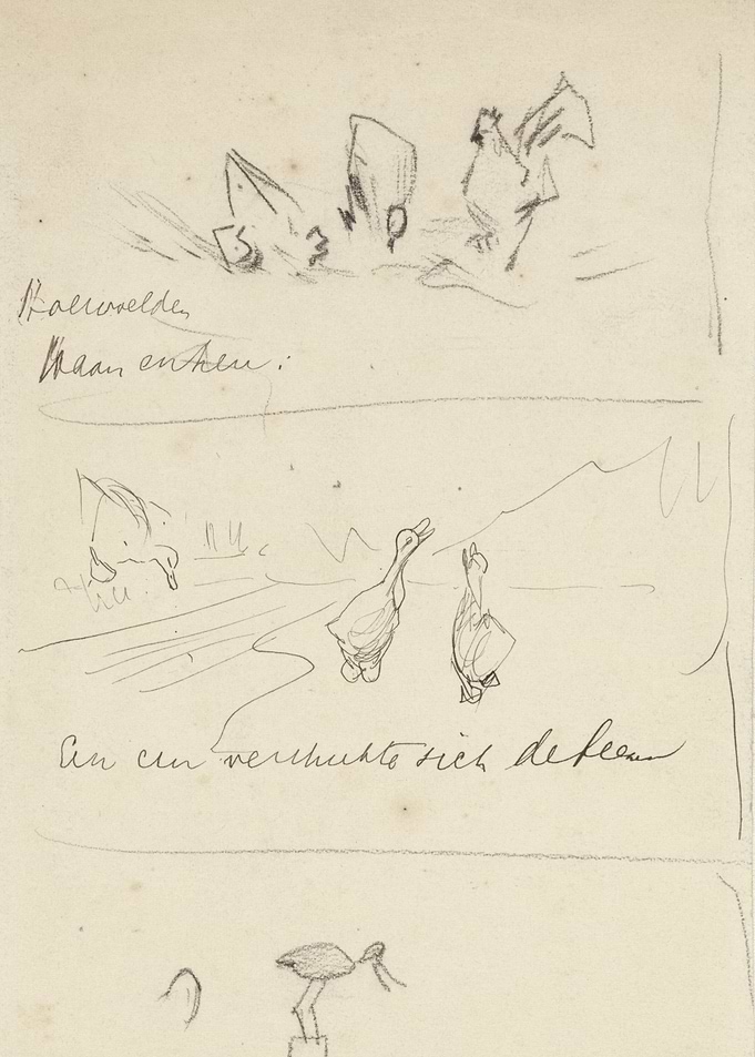 Animal Sketches with Text