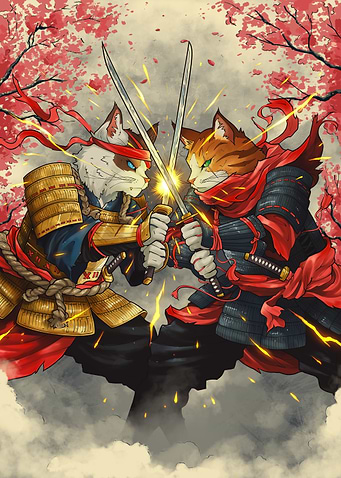 Samurai Cats Duel