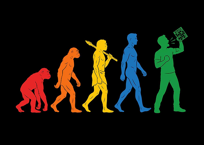 Evolution of Man Bingo