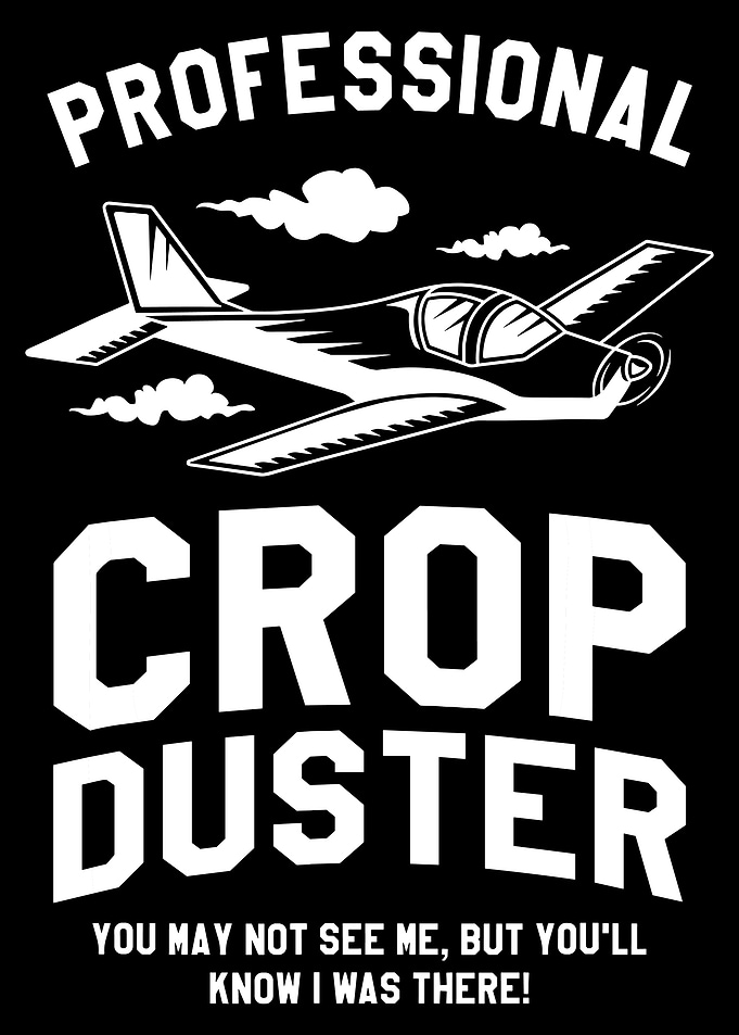 Professional Crop Duster Airplane Graphic