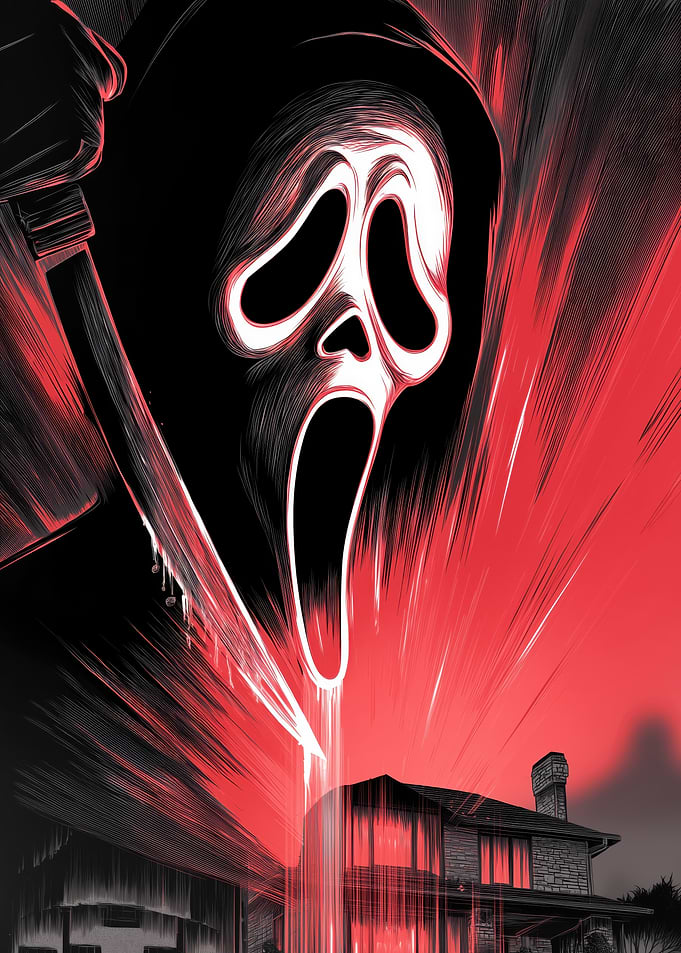 Ghostface Horror Art