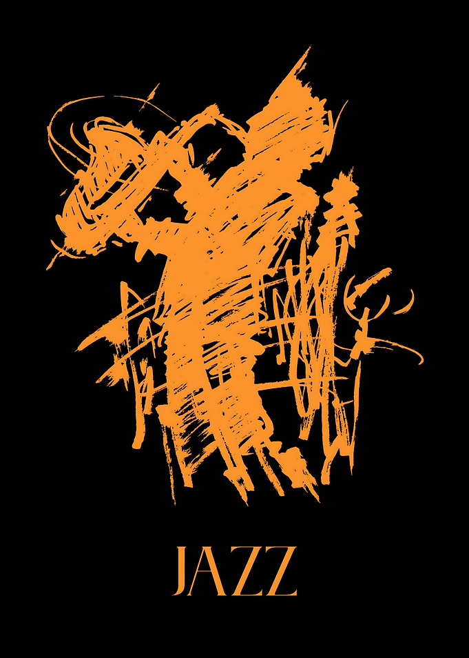 Saxophone Player Abstract Jazz Musician