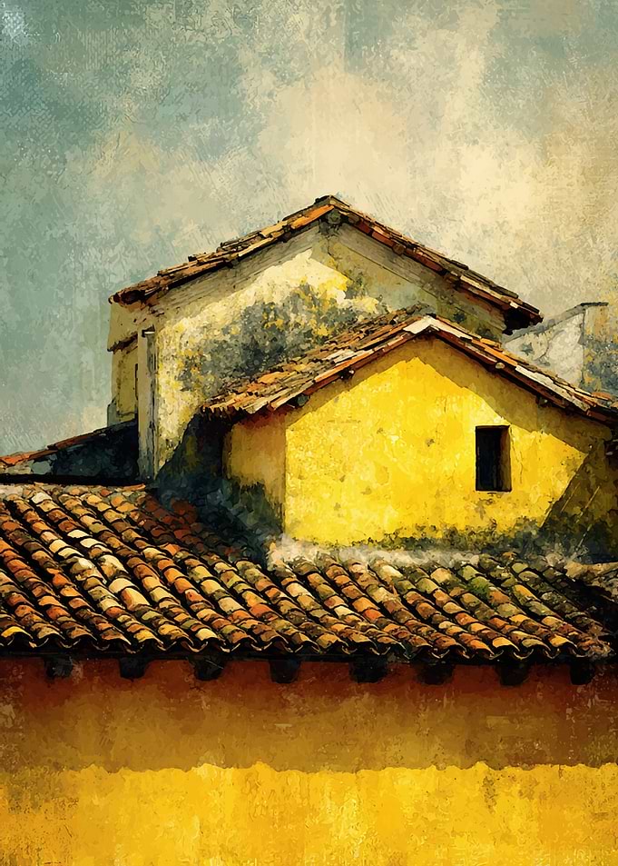 Tiled Roofs and Yellow Walls