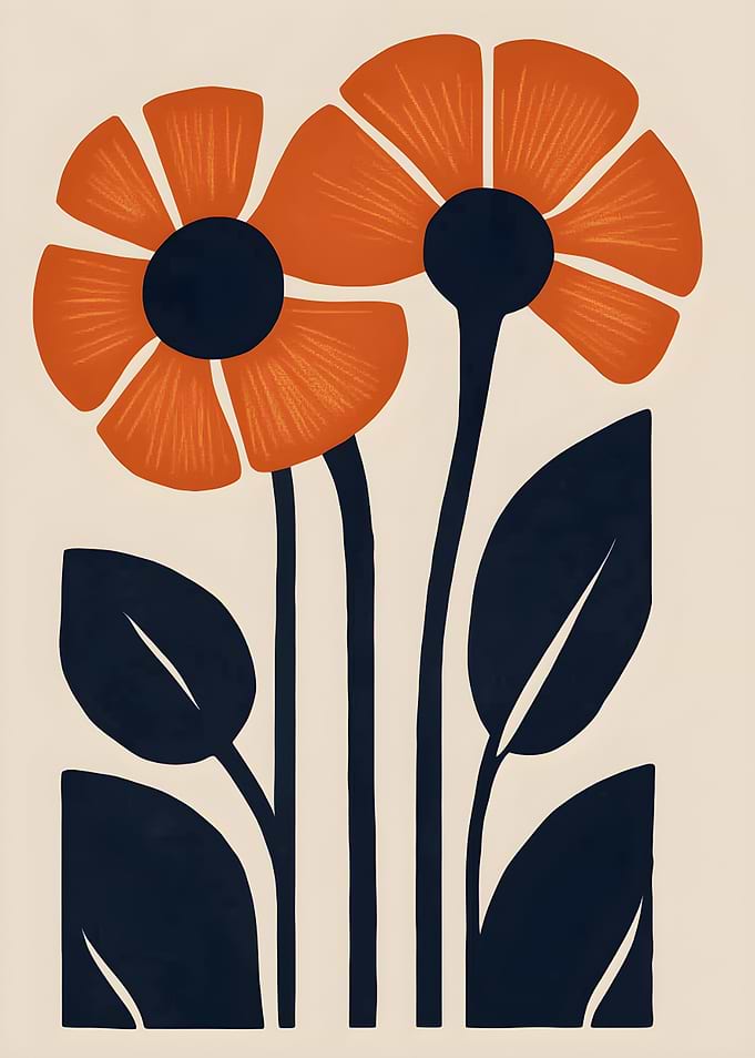 Abstract Floral Art Print