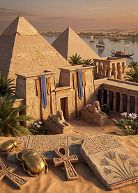 Ancient Egyptian Pyramids and Artifacts