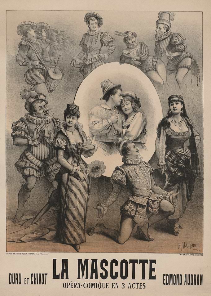 La Mascotte Opera Comique Poster
