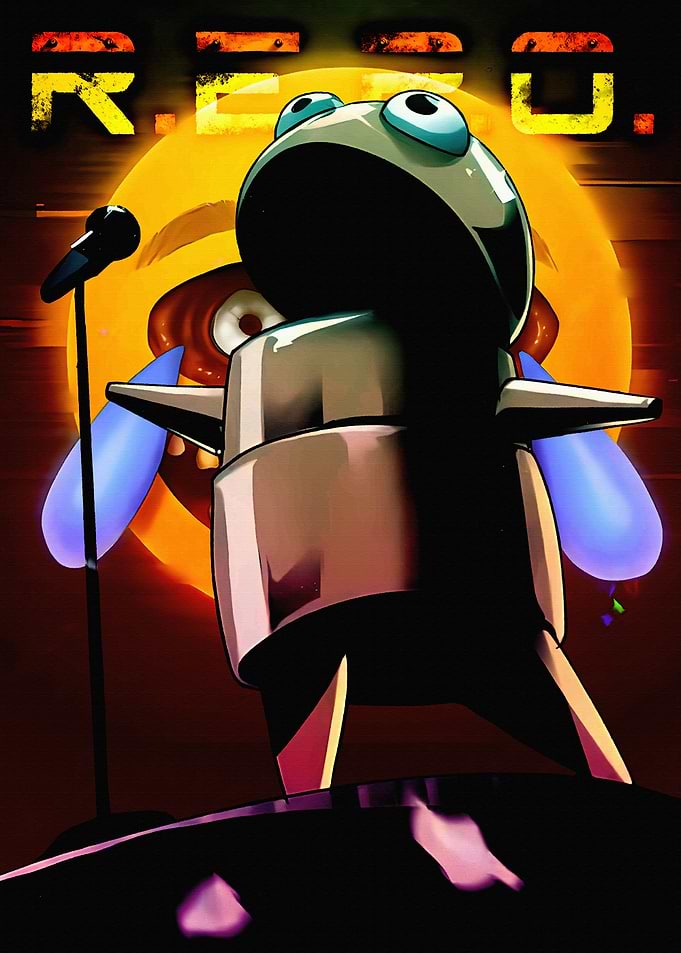REPO Cartoon Character on Stage