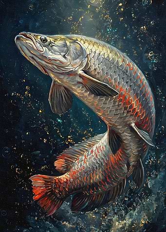 Arapaima Fish Painting