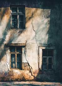 Old Building Facade with Windows