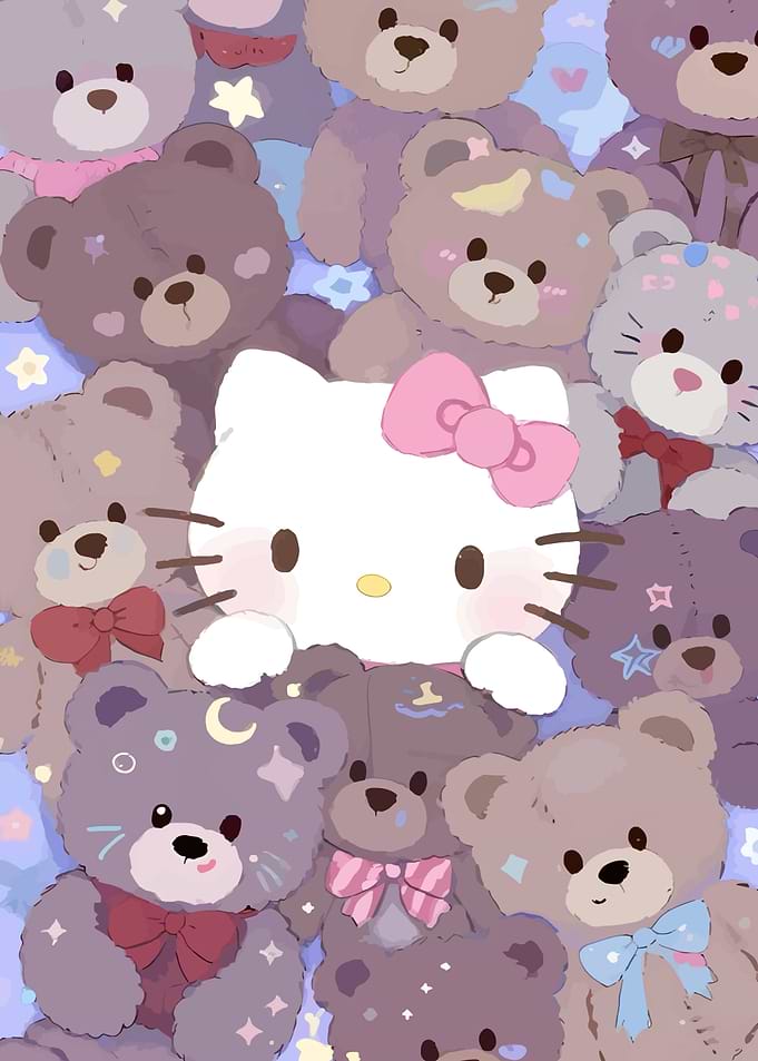 Hello Kitty and Teddy Bears