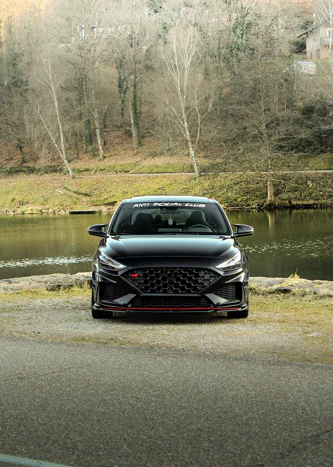 Black Car by the Lake
