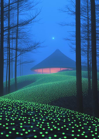 Glowing Forest House