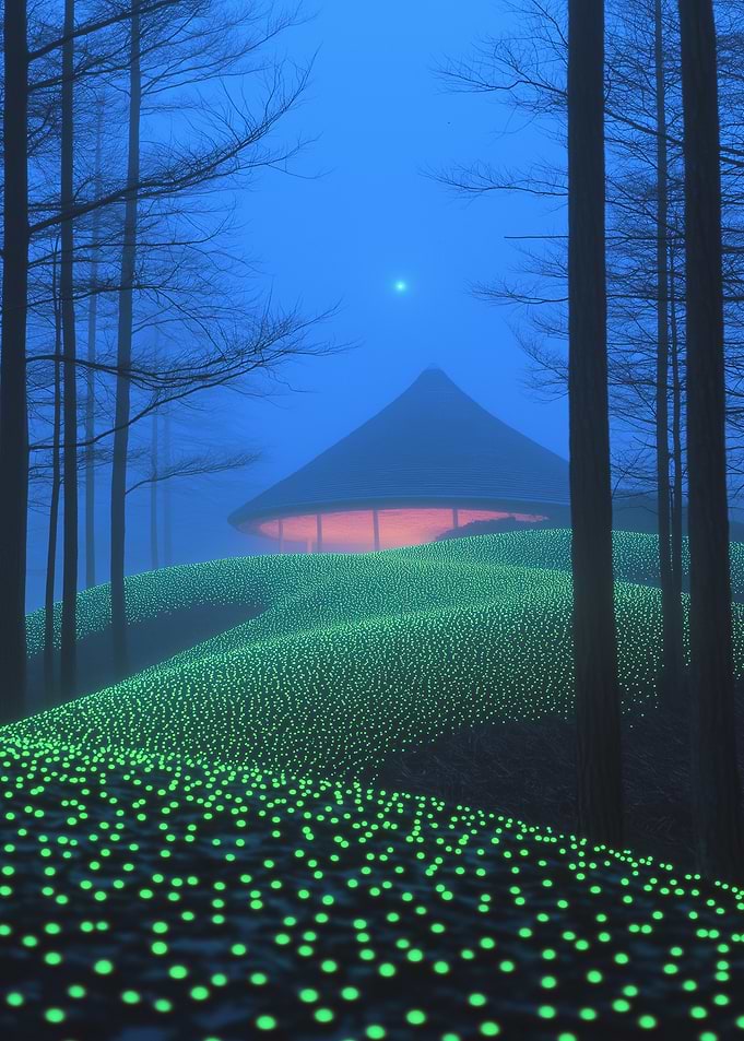Glowing Forest House