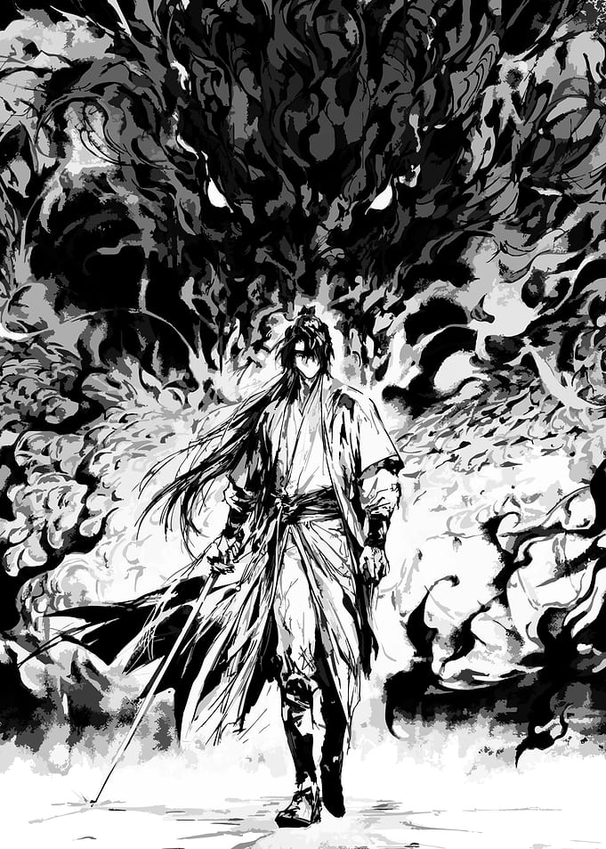 Warrior with Dragon Spirit