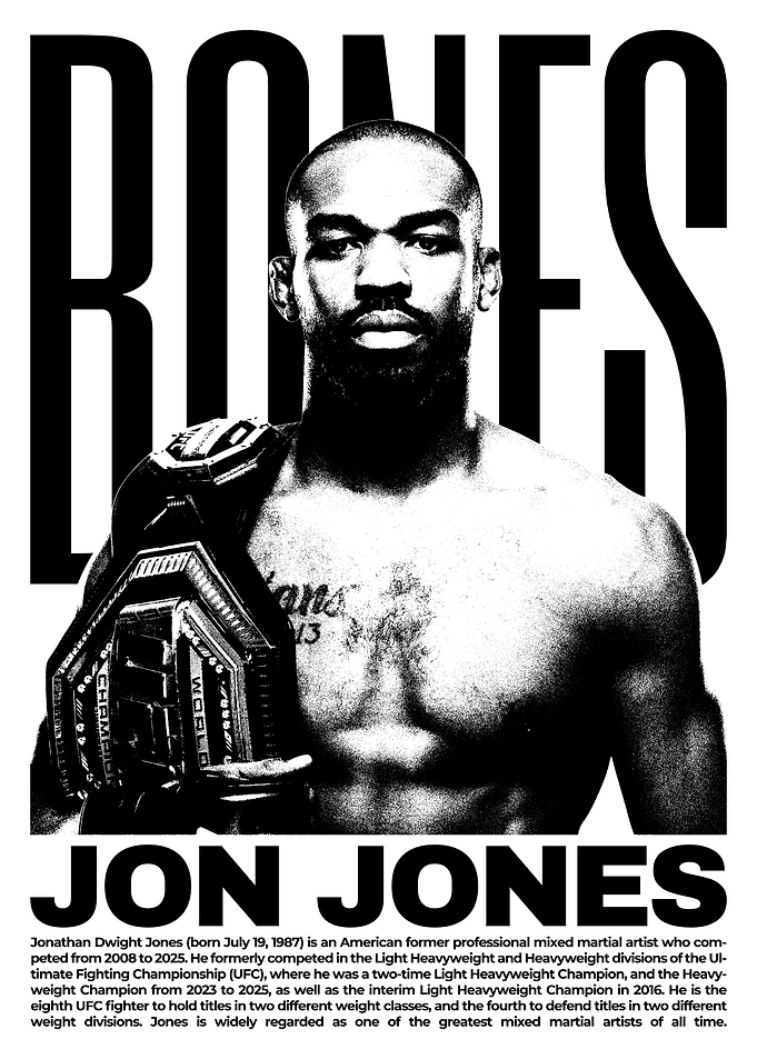 Jon Jones UFC Champion Portrait