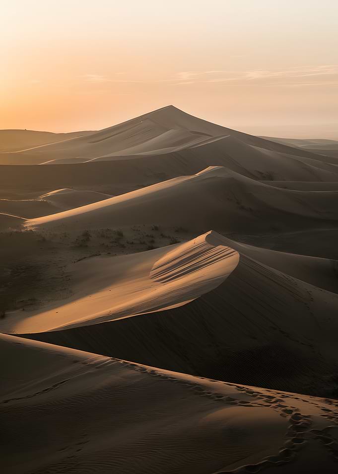 Sand Dunes at Sunset
