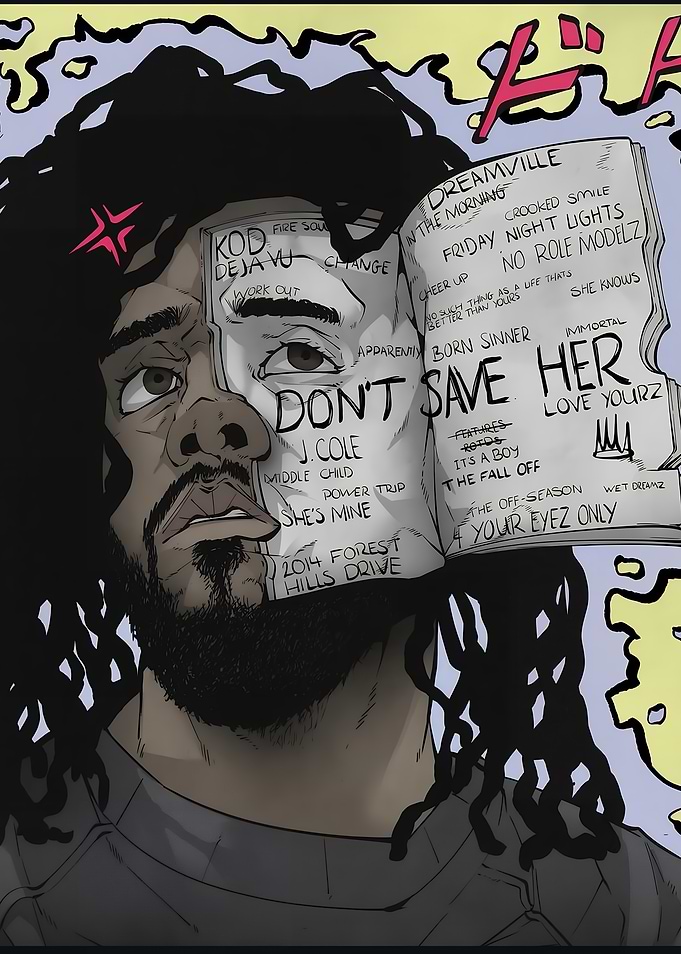 J. Cole Album Art Illustration