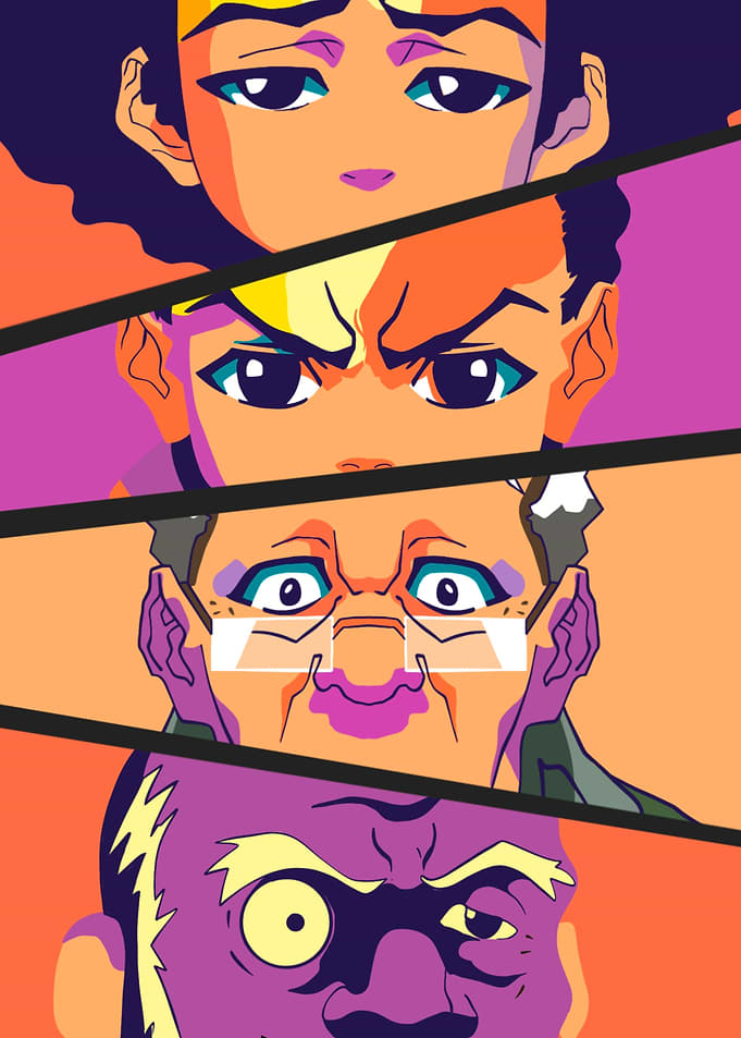 The Boondocks Character Collage
