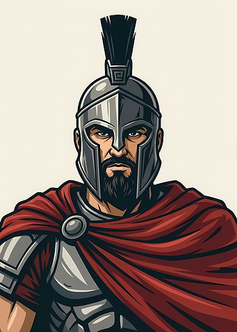 Spartan Warrior Portrait