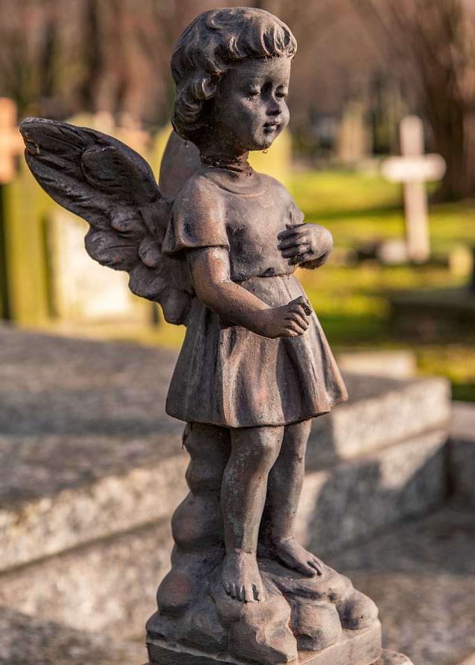 Angel Statue in Cemetery