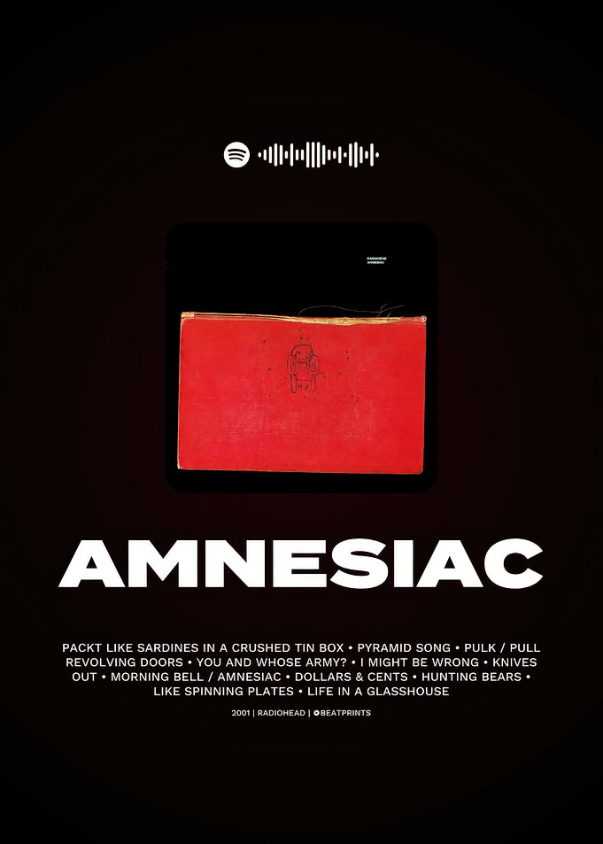 Radiohead Amnesiac Album Cover Art