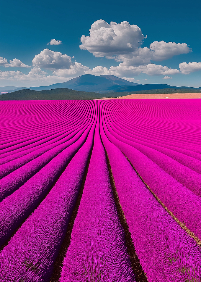 Vibrant Lavender Field Landscape
