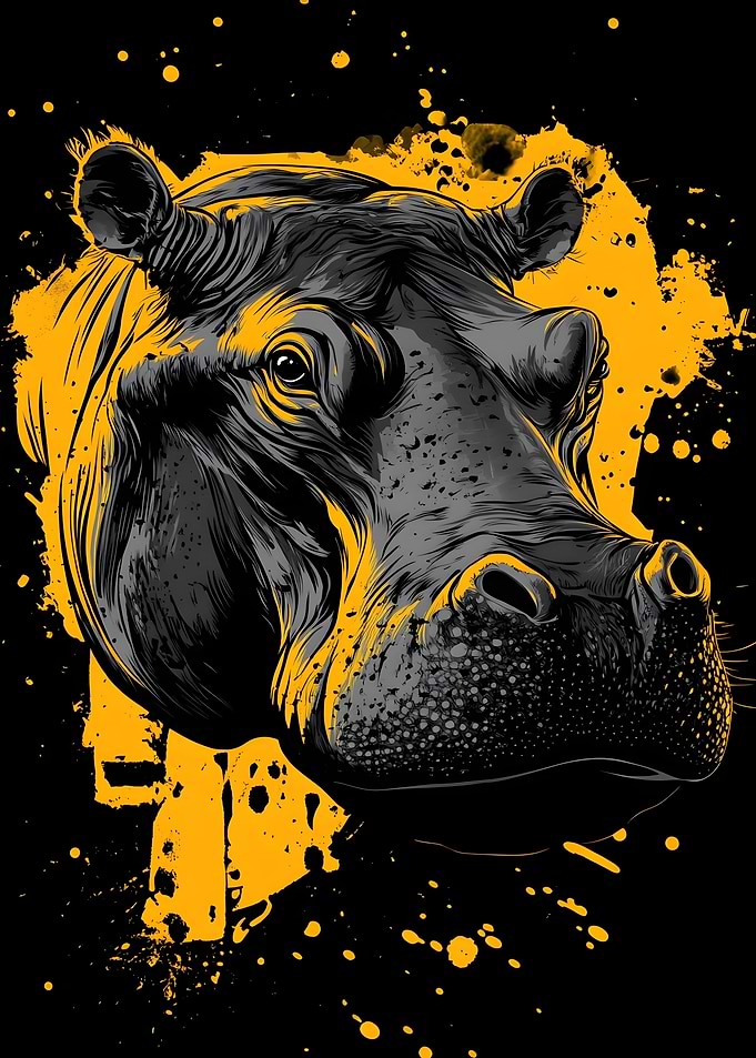 Hippo Animal Hippo design