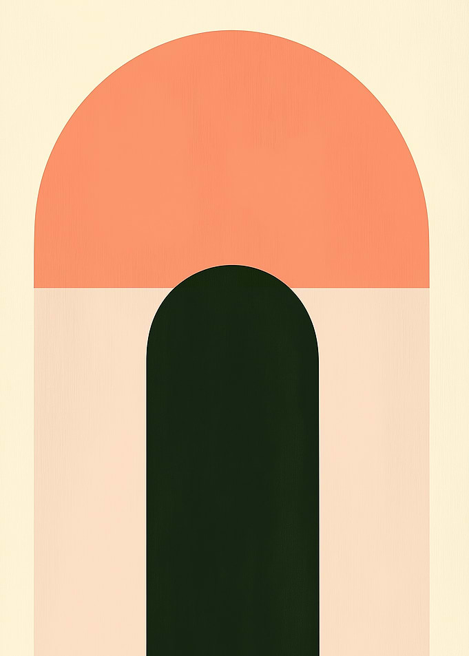 Abstract Arches Minimalist Art