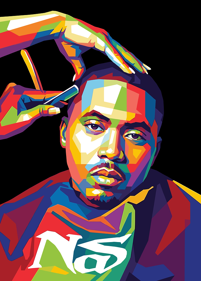 Nas Getting a Haircut Pop Art