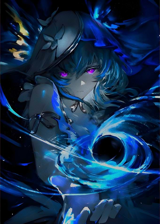 Anime Girl with Magic Orb