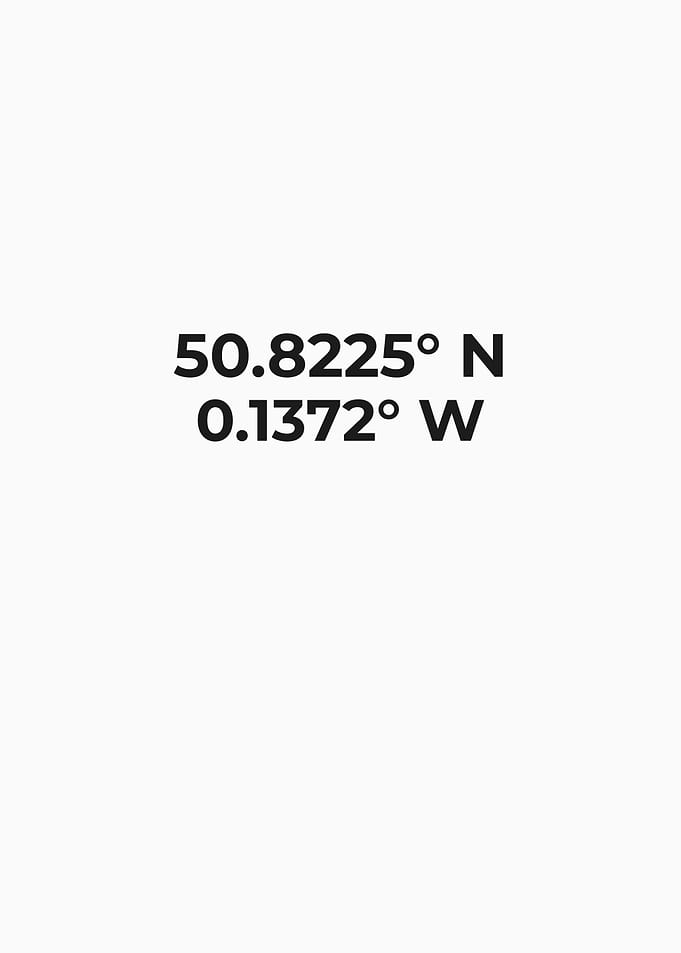 Modern Location Coordinates Poster