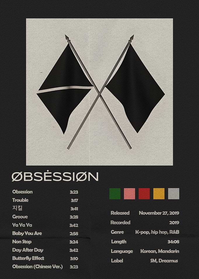 EXO Obsession Album Cover Art