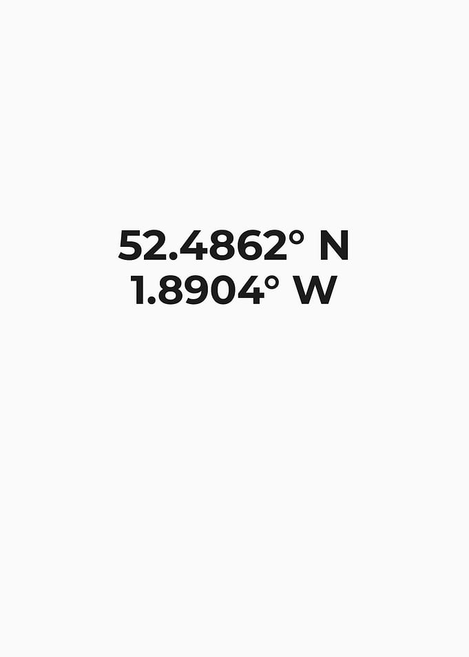 Geographic Coordinates Metal Print